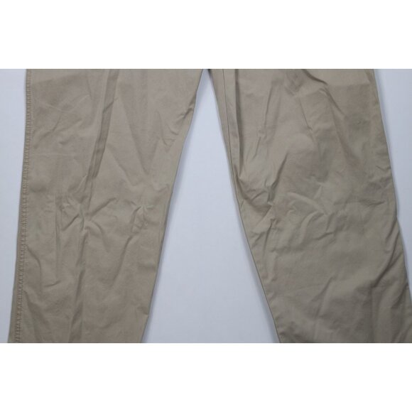 Deadstock Vtg Eddie Bauer Mens 36x32 Classic Fit Pleated Wide Leg Chino Pants - Picture 12 of 16